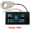 50A 100A 200A 400A STN LCD Hall Coulomb Meter Counter Voltage Current Capacity Power Indicator Display Battery Monitor For Car