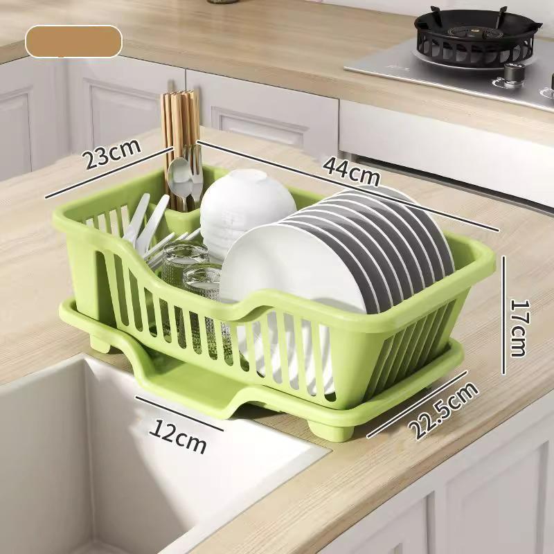 Kitchen Drainage Rack Drainer Board Countertop Utensils Plates Chopsticks Bowls Spoons Storage Dish Drying Rack