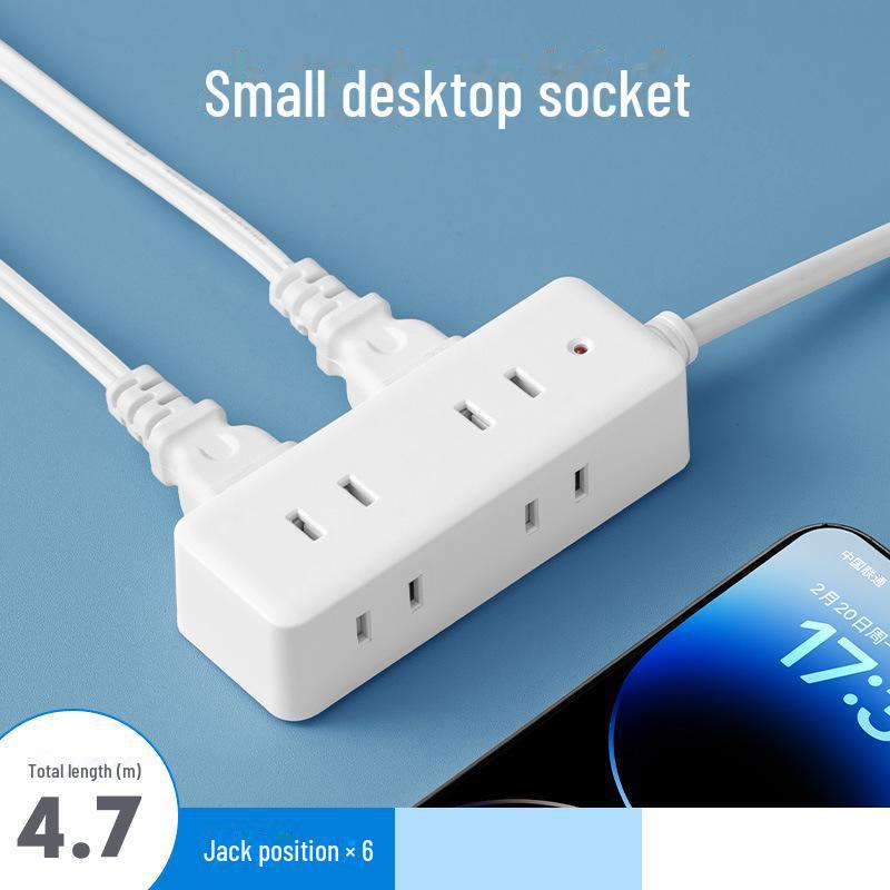 Dual Plug Socket with USB Ports - Two-Pin Extension Board