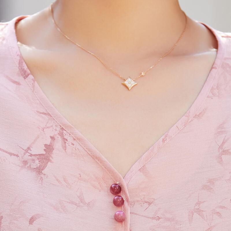 Damen V-Ausschnitt Bedruckte Sieben-Viertel-Ärmel Chiffonbluse