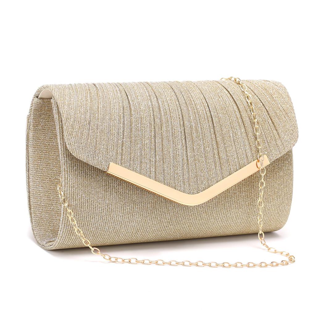 RNIEGA Party Bag, Wedding Shoulder Bag, Clutch Bag for Women, Perfect for Wedding Receptions, Graduations, Coming-of-Age Ceremonies, and More.