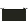Bench Cushion SOEST 100percent  Polyester Black 60 x 40 x 5 cm