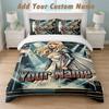 Bedding Set 1 Duvet Cover 2 Pillowcases Lady Gaga Print Soft Bed Linen Bedroom Decor