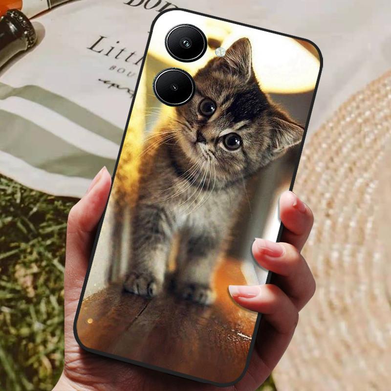 Etui do Realme 10 4G Czarne Miękki Silikon Odporne na Wstrząsy Pokrowiec do Telefonów Realme 10 2022 Realme10 C33 C 33 4G Ochronne Fundas