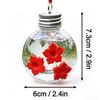 2 Sets of Three Hole Hummingbird Water Feeders, Spherical Bird Water Feeders, Hanging for Outdoor Courtyard Decoration