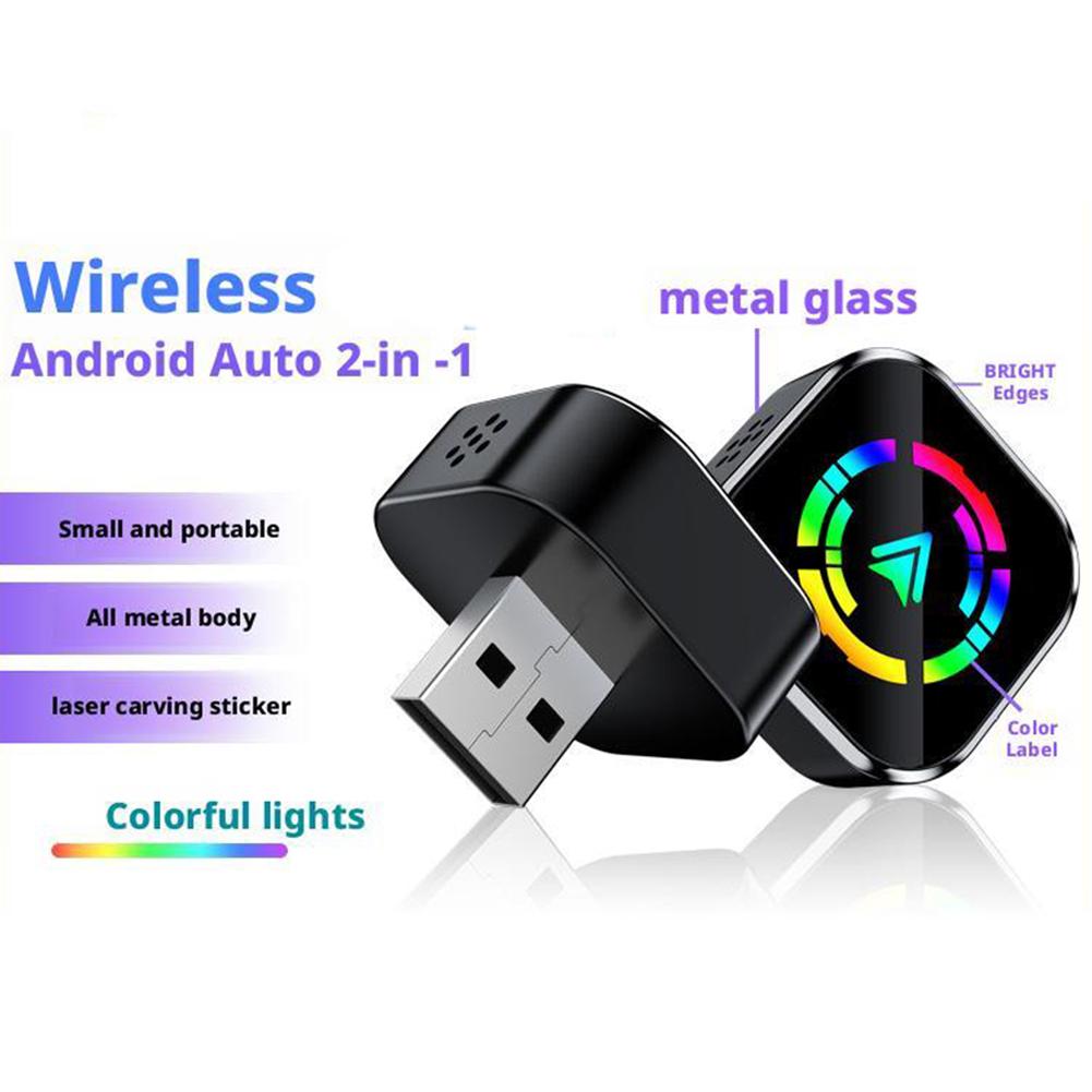 Wireless Android Auto Adapter With Voice Control Function Wear-resistant For All Cars Interior Accessories