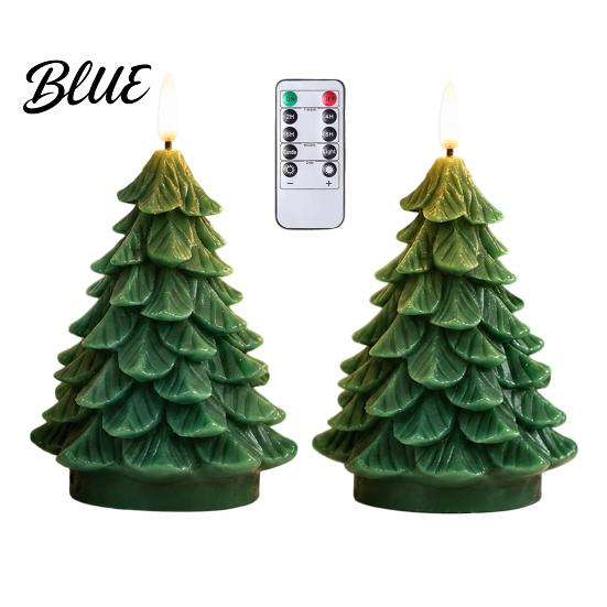 Remote Control Candles Control Winter LED Flickering Candles Flameless Christmas Tree Wax with Home Decor