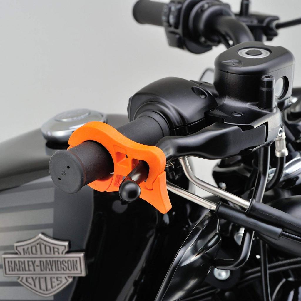 Daytona Motorcycle Brake Simple Parking Prevents Rollovers When Parking on an Front Brake Vise 97636 Lock, Brake, Incline, Lock, Orange,