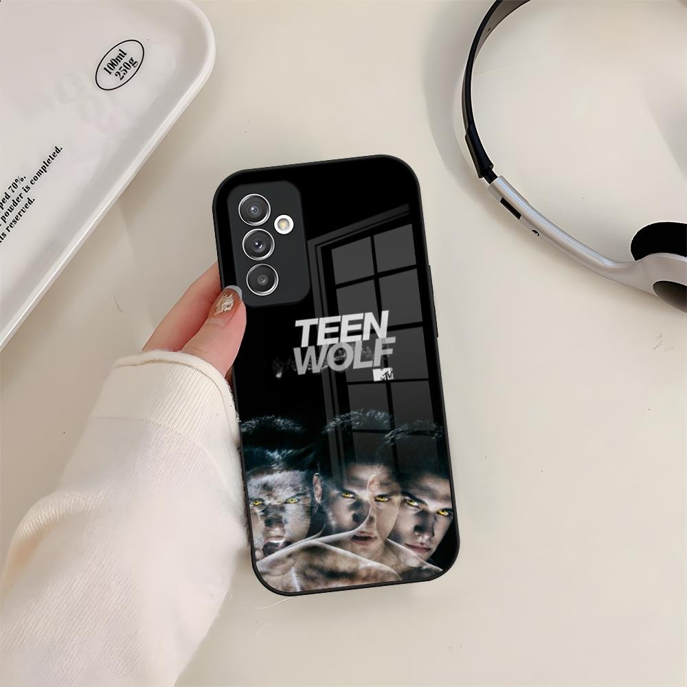 Teen Wolf Phone Case Glass For Samsung S24 S23 S20 S25 S21 S22 Ultra Fe Plus A05 A06 A16 A26 A36 A56 Coque