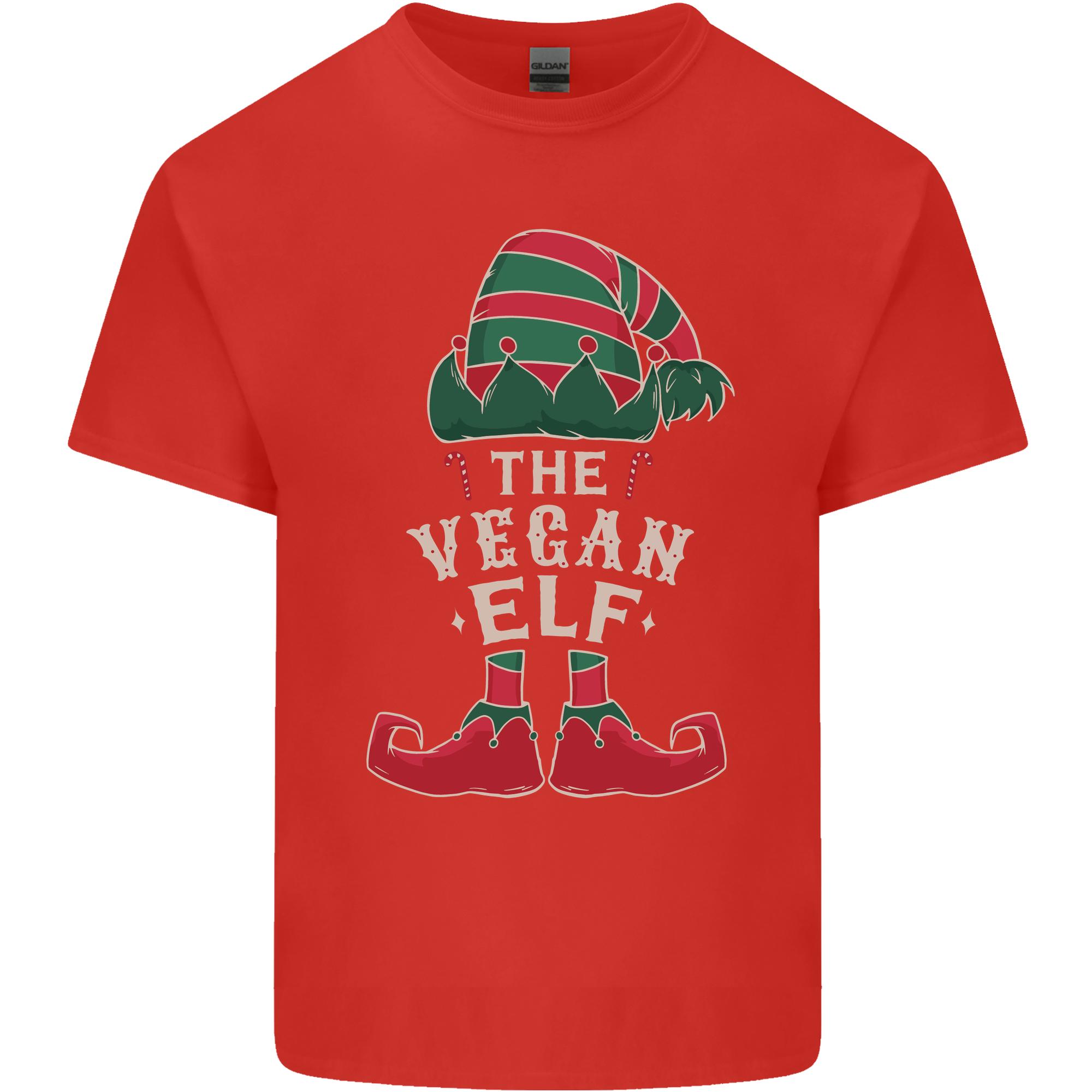 The Vegan Elf Funny Christmas Xmas Unisexs Light Cotton TShirt S