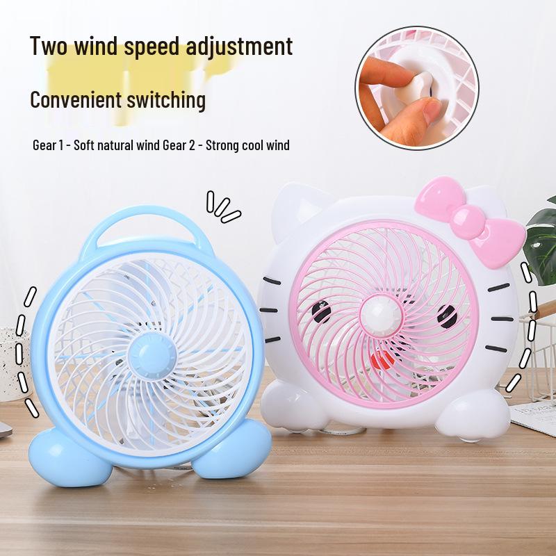 Cute Cartoon Mini Desktop Fan for Office or Dormitory