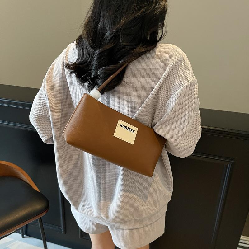 Korean version of hand-carried small square bag spring and summer new niche fashion shoulder bag 2025 commuter shoulder underarm bag