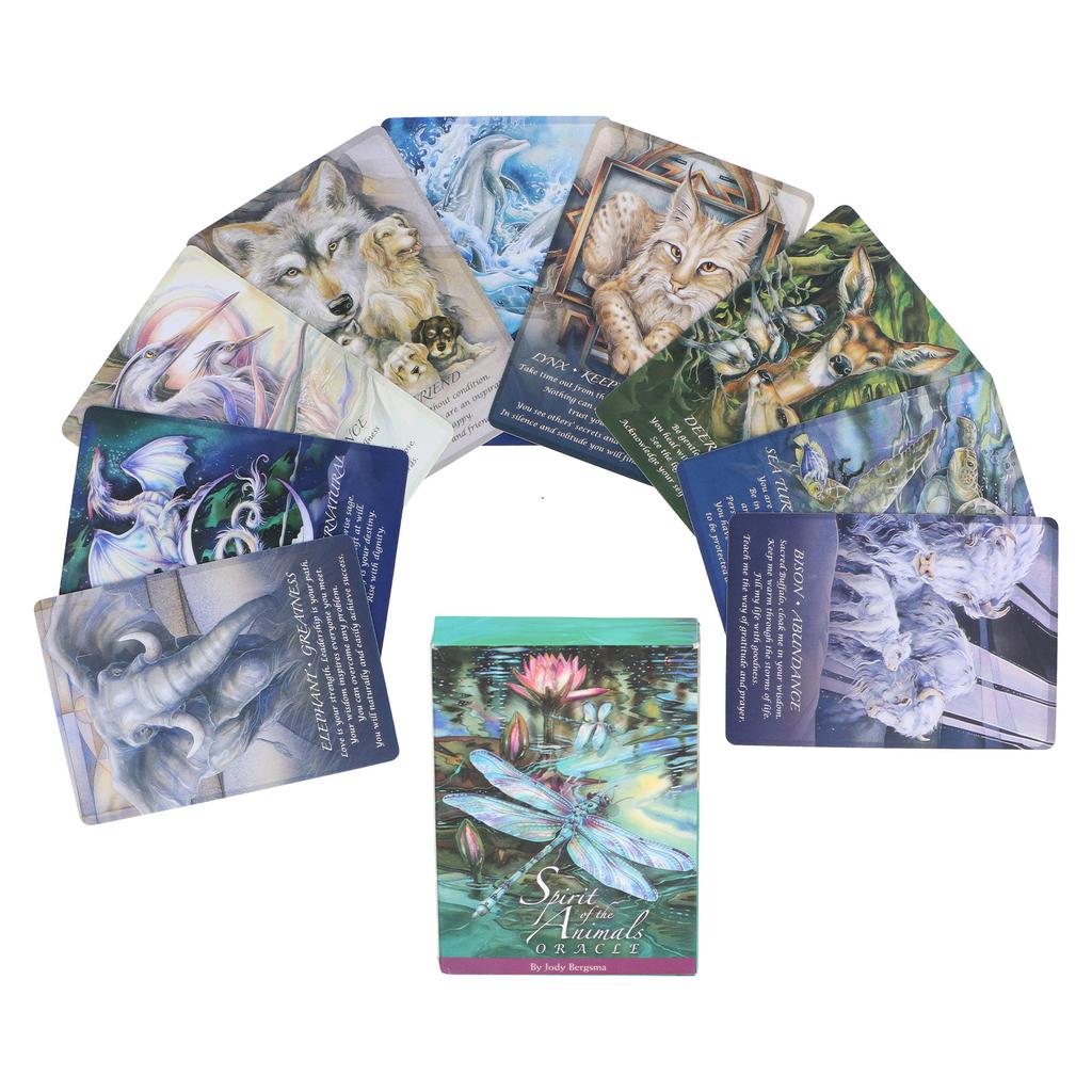 Spirits of The Animals Oracle Cards English Divination Fate Fortunetelling Tarot Card Decks