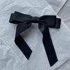 Korean Style  Fabric Hair Bow Hairpin For Women Girls Ribbon Hair Clips Bowknot Spring Clip Female Hair Accessories