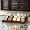 Secure Wood Coin Collection Display Stand Trapezoid Multi Layer with Stable Base for Family Safe Environments