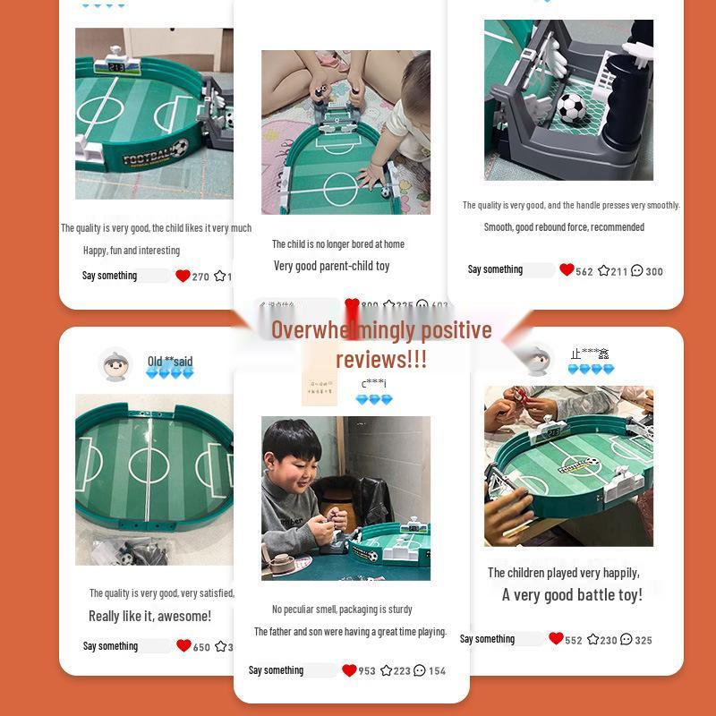 Educational Table Football Game for Kids: Handheld, Two-Player Board for Parent-Child Interaction, Ages 3-8