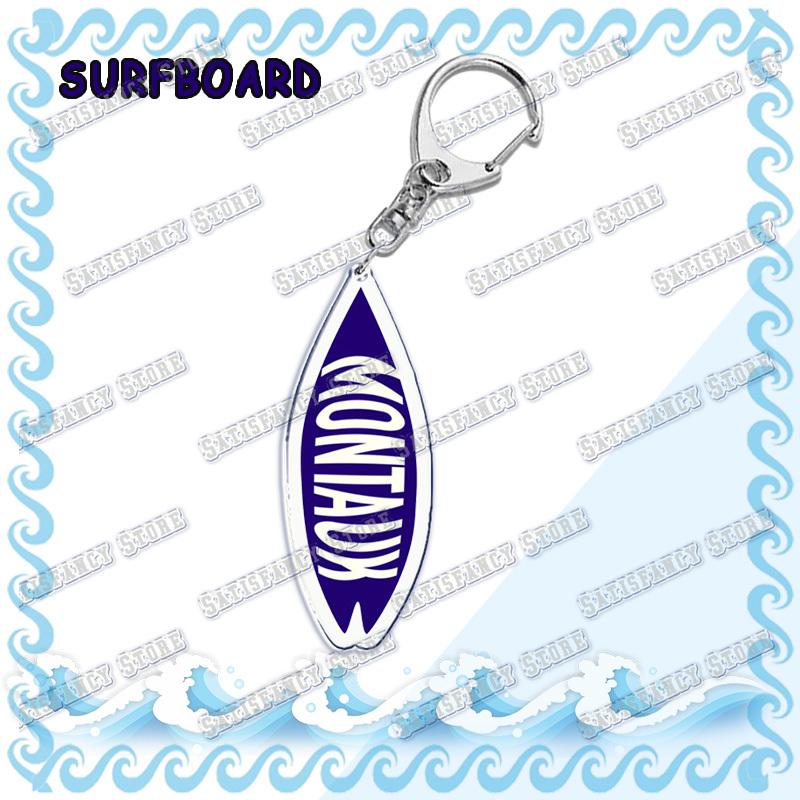 Waves Surfing Surfboard Keychains for Accessories Bag Bicycle Pendant Keyring Jewelry Fans Creative Beach Travel Gift Chaveiro