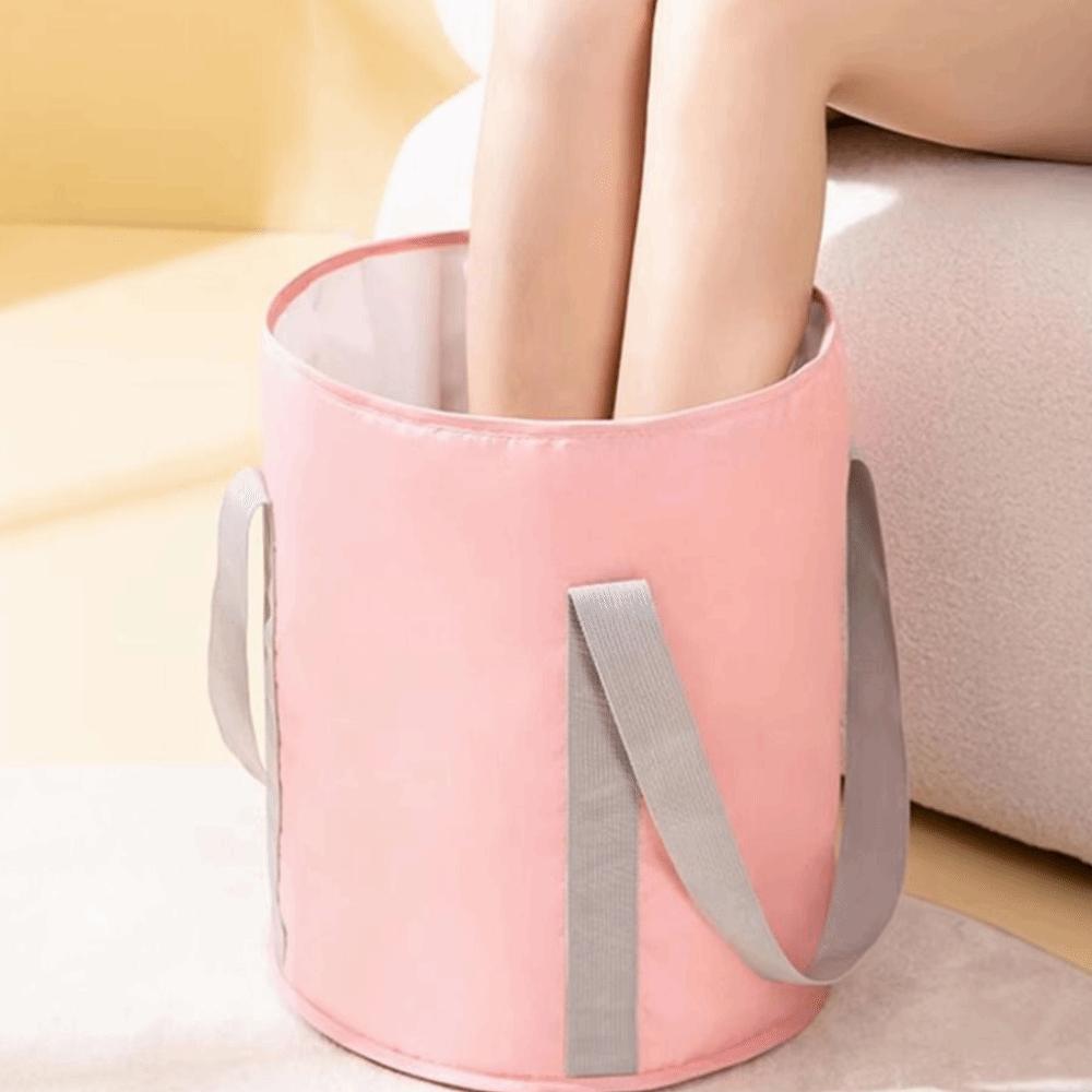 Portable Foldable Foot Washing Bag Anti-Leak Foot Bath Tub Bag Bucket for Soaking Feet Travel