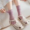 Summer Lace Hollow Out Socks Breathable Mesh Loose Long Socks Women Korean Fashion Thin Breathable Harajuku Vintage Crew Socks