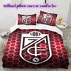 Granada CF football Pattern Bedding,Quilt Set Quilt Cover Pillowcase Home Birthday Gift (1*duvet cover+2*pillowcase,without core)