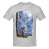 Bunny Howling To The Moon Awesome T Shirts Graphic Y2k Pops Tees Unisex Wounisex Tshirt Tops