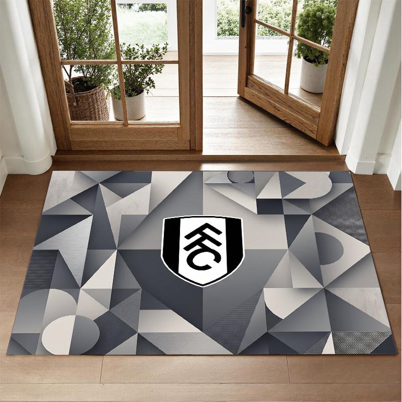 Fulham Voetbal Design Kristalfluweel Tapijt Zacht Decoratief Matje voor Slaapkamer Entree