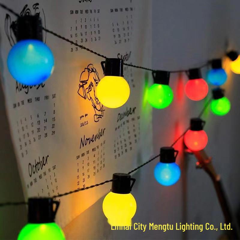 Outdoor Waterproof LED G50 Round Bulb String Lights for Camping & Balcony Atmosphere