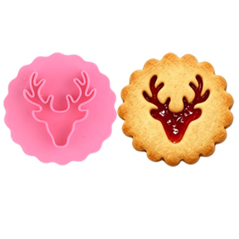 Christmas Linzer Cookie Cutter Multiple Patterns Non-Toxic for Home Winter Holiday Baking DIY Gift Treat Making