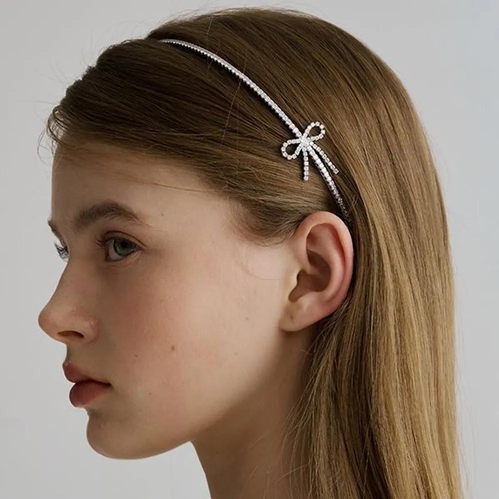 Crystal Ribbon Hairband JP-25-039HB Gold