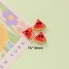 10Pcs Assorted Resin Fruit Decor Pieces Cute Strawberry Lemon Watermelon for DIY Scrapbook Kids Handcraft Projects
