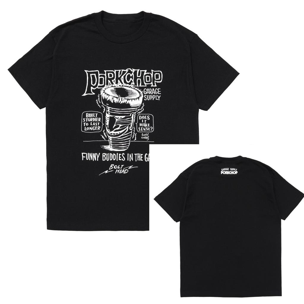 Pork 2026 Chop Summer Japanese Retro Surfing Bike Street Casual Daily Multistyle Compleunisextary Tshirt
