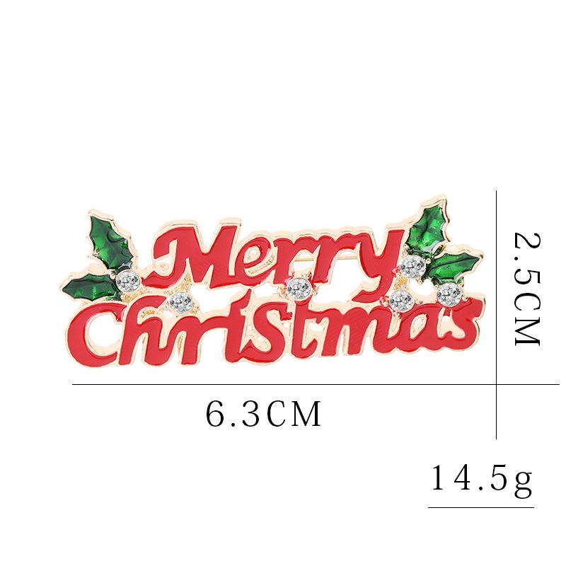 Versatile Cartoon Christmas Tree Brooch with Alloy & Diamonds for Halloween & Christmas