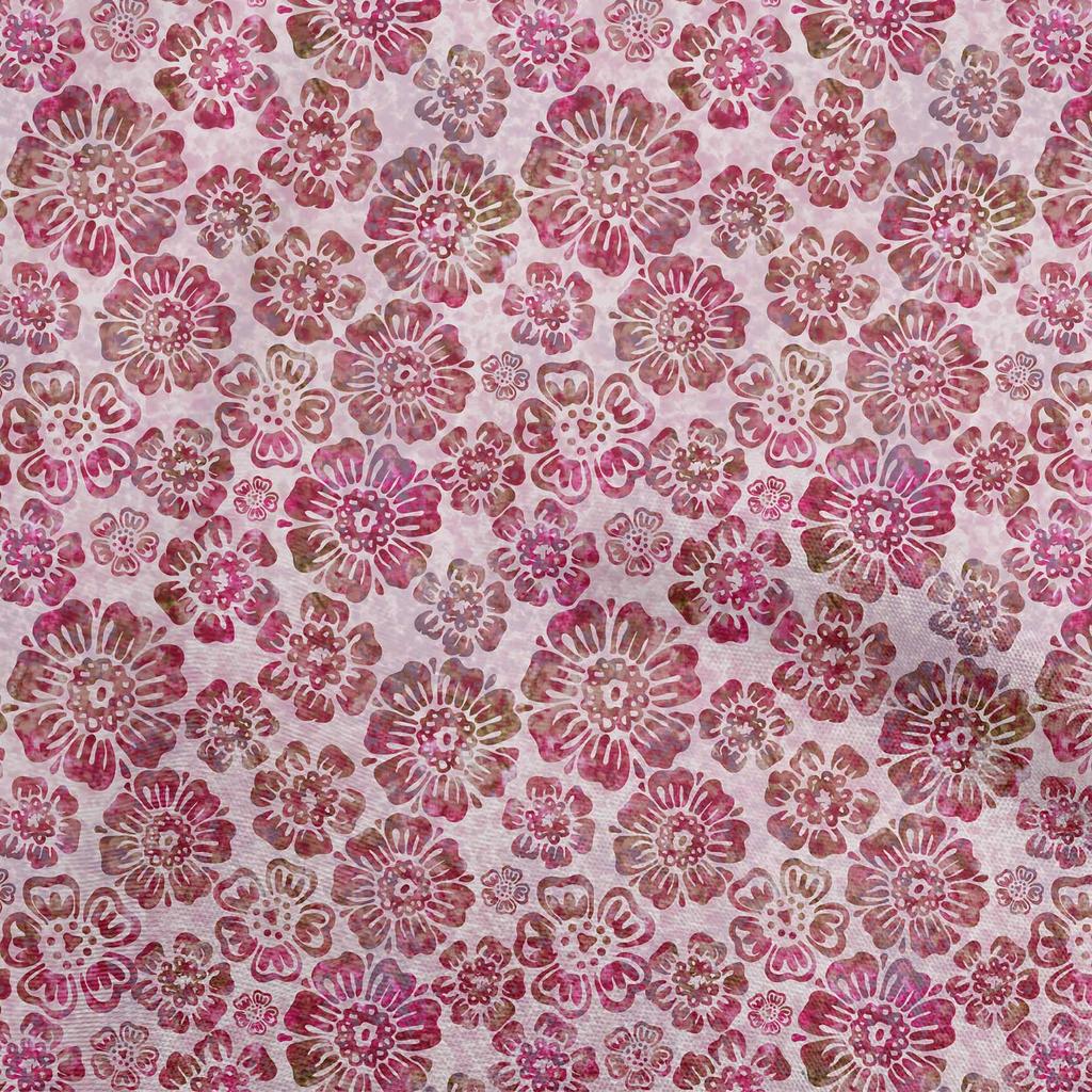 oneOone Bumbac Elastic Albastru Mediu Material Floral DIY Îmbrăcăminte Material Matlasare Material Imprimat La Metru 40 Inch