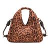 Leopard Print Dumpling Bag, Large Capacity, High School Girls' Appearance Level, Niche Single-shoulder Bag, Simple Crossbody Bag