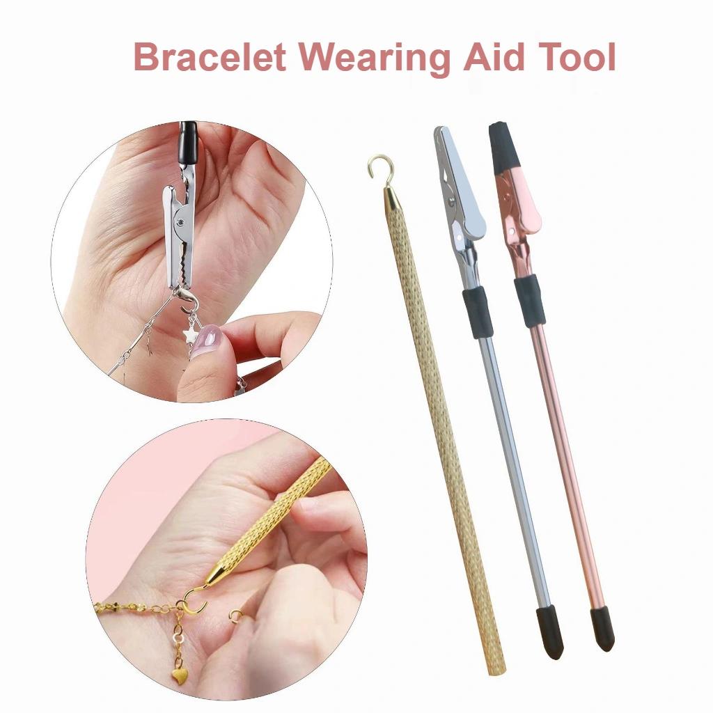 Bracelet Helper Tool, Multi-function Jewelry Fastening Clip, Bracelet Wearing Assistant 3pcs