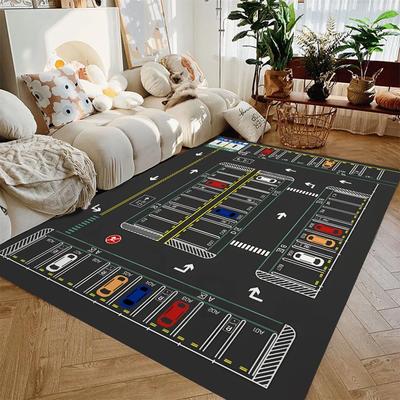 Car Park Children Crawling Carpets for Living Room Decoration Kids Bedroom Home Decor Sofa Carpet Non Slip Area Rug Floor Mat