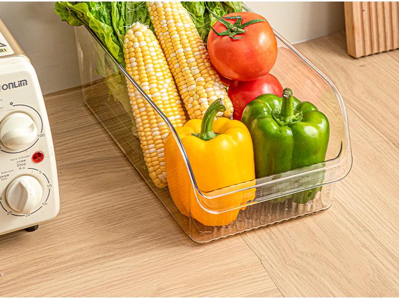 Food-Grade Plastic Kitchen Refrigerator Organizer for Vegetables, Eggs, and More
