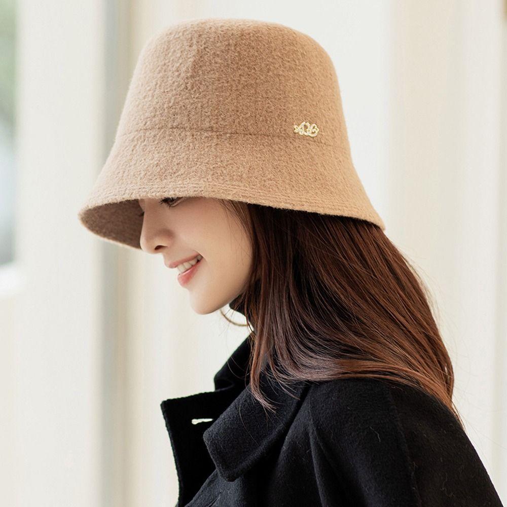 Color Gift For Ladies For Girls AB  Panama Hat Fisherman Hat Knitted Hat Letter Bucket Cap