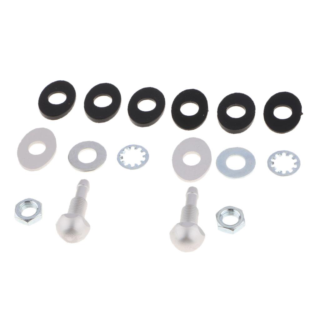 Car Vehicle Windshield Spray Nozzle Single Hole Aluminum - Silver, as described