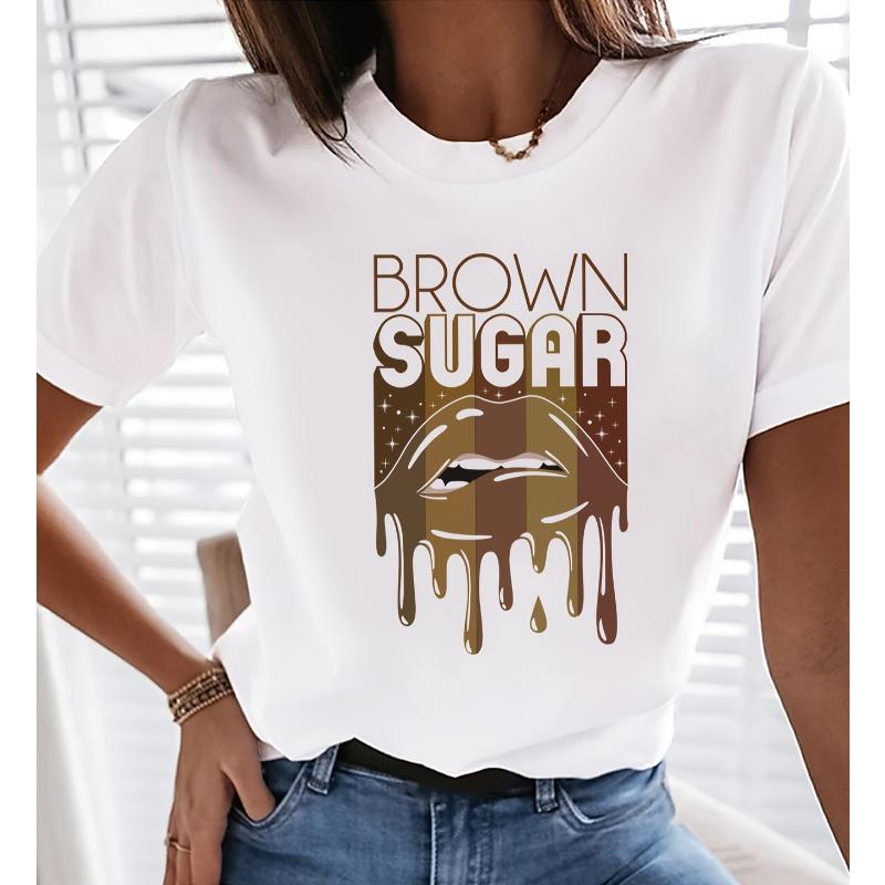 

Women s White Short Sleeve Tee with Prints, Fresh & Breathable, Perfect for Summer Daily Wear XXL білий