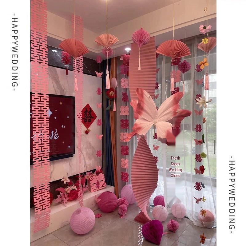 Wedding Room Decoration Set: Butterflies for Bride's Bedroom, Groom's New House, and Living Room Photo Background