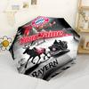 FC Bayern München Personalisierter Name Regenschirm Tragbar Automatischer Regenschirm Kompakt 8 Rippen Leicht Langlebig Kunststoff Eisen Ganzjahresregenschirm für Reisen
