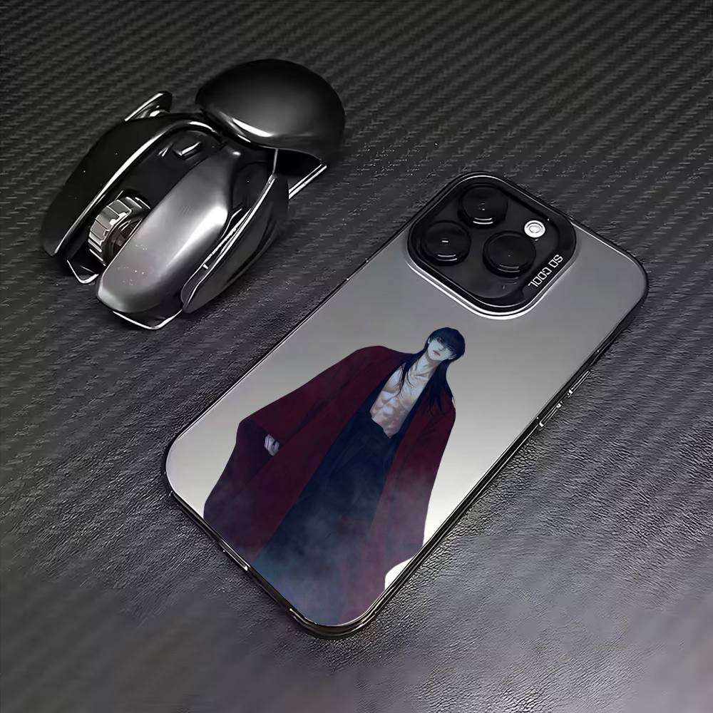 B-BL The G-Ghost's Nocturne Phone Case For iPhone17,16,15,14,13,12,11 Plus,Pro Max Colored Silver Plated Inside Cover