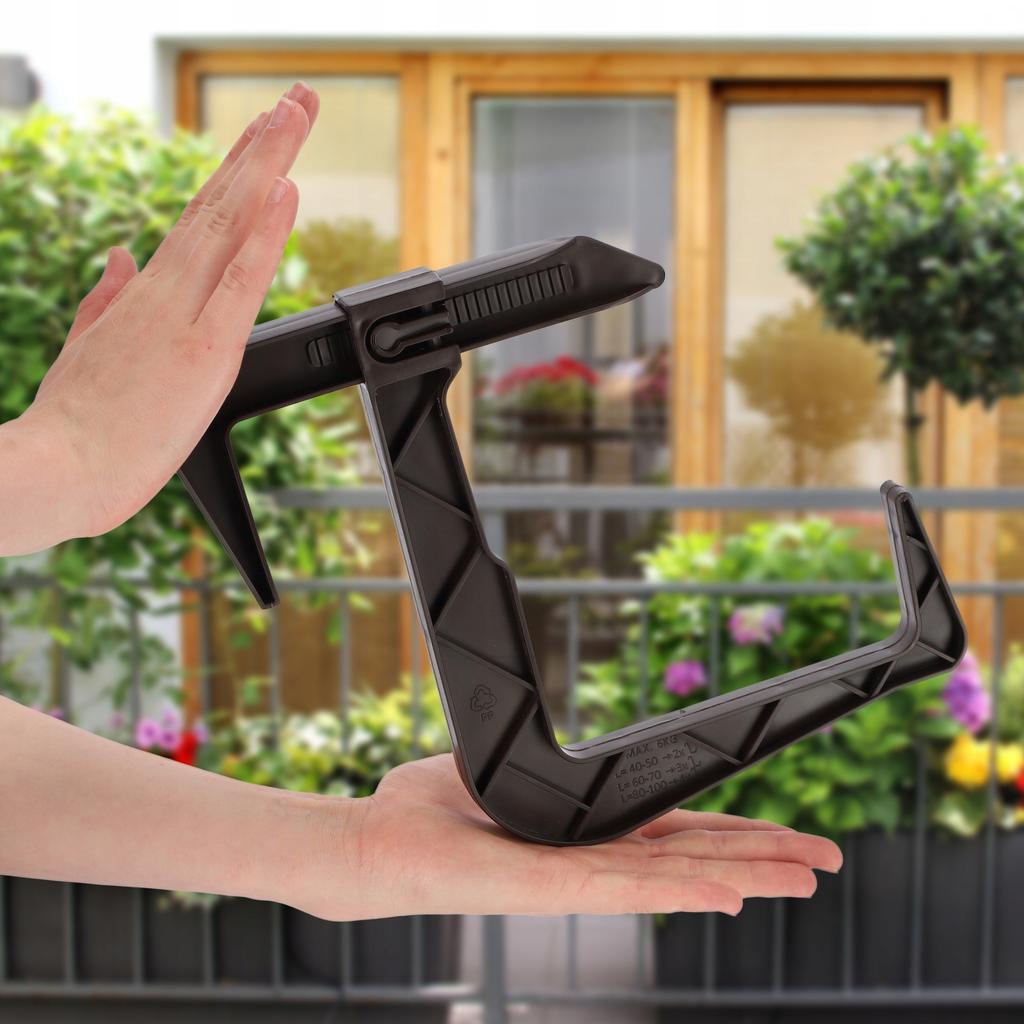 KADAX Holder Hanger for Flower Pot Balcony Box 2pcs