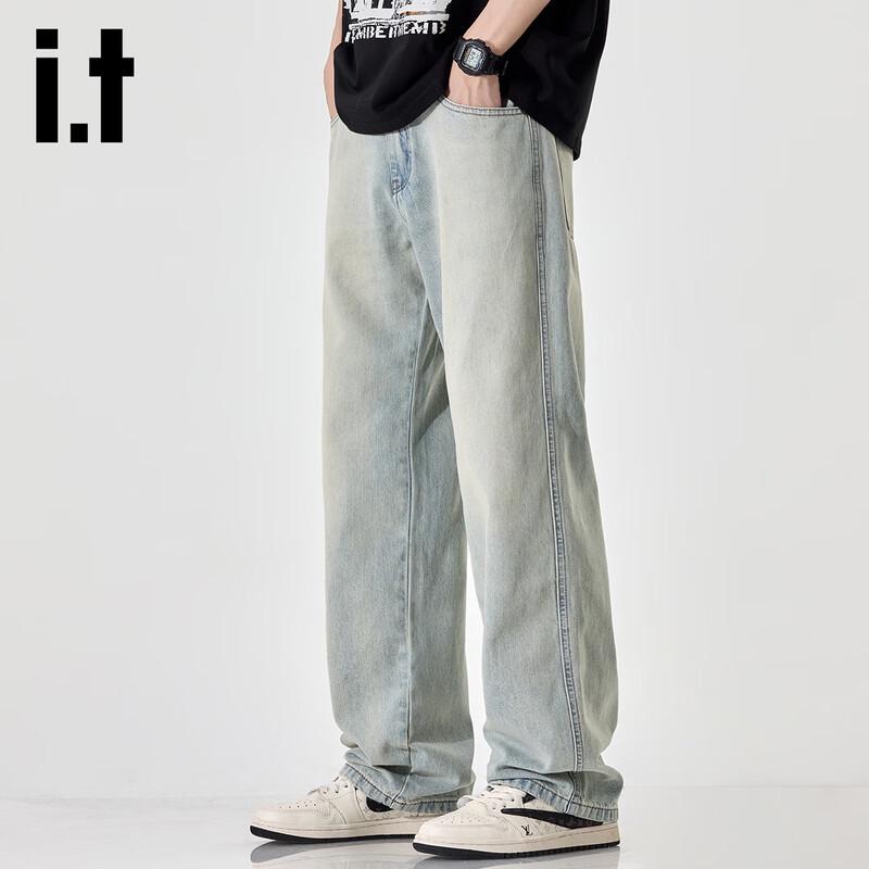 Izzue IT Men's Street Style Straight-Leg Jeans