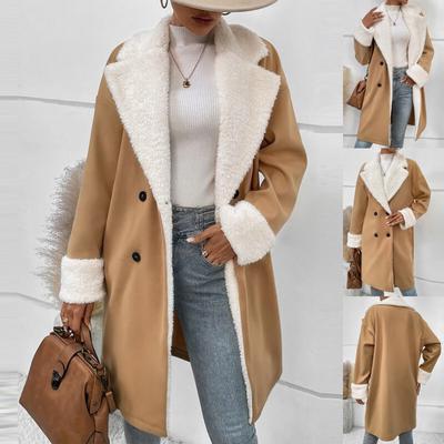 Women's Winter Coat Fleece Lined Teddy Coat Shearling Coat Long  Jacket Warm