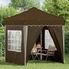 Pop Up Party Tent 195 X 195 X 245 Cm Taupe Oxford Fabric