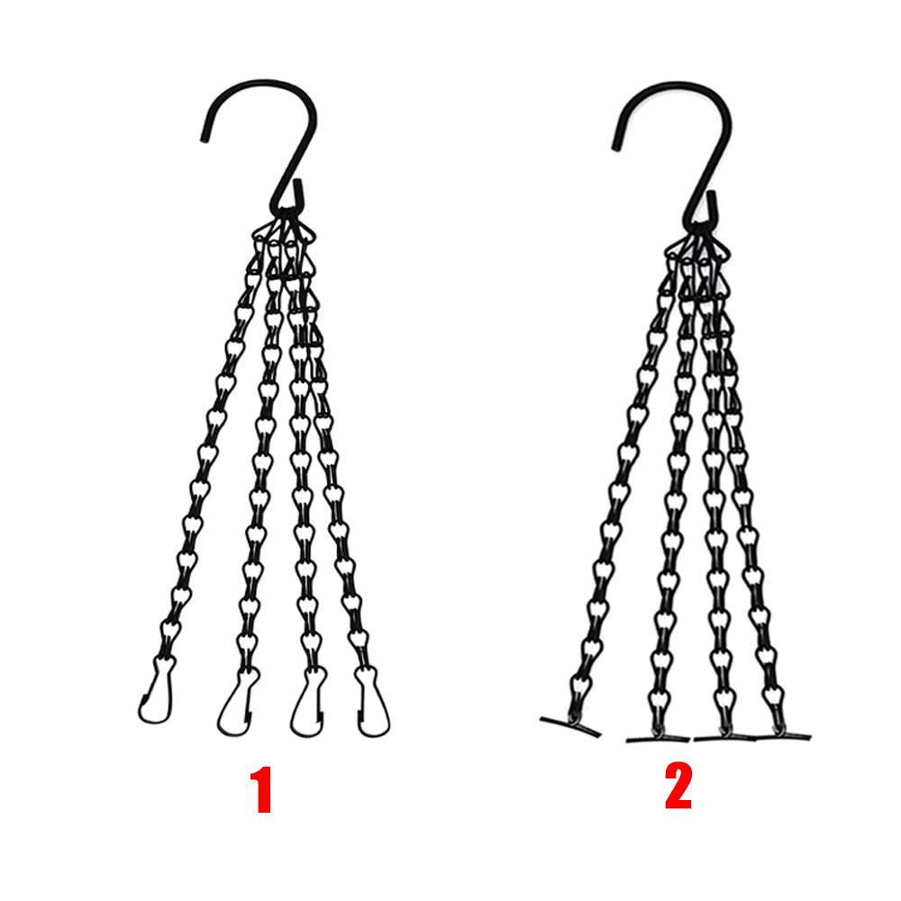 14" Hanging Basket Flower Pot Replacement Plant Hangers 4 Strand Hanging Chain Replacement Chains