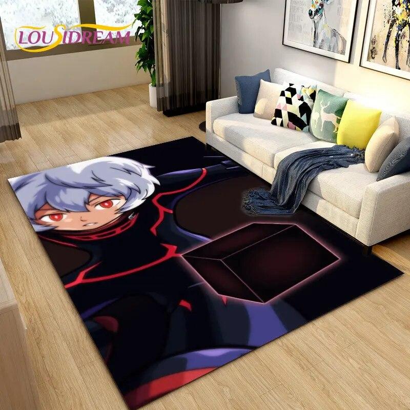 Tapete de área de desenho animado World Trigger Anime, tapete de carpete para sala de estar, quarto, sofá, capacho, decoração, crianças brincam, tapete de chão antiderrapante