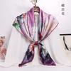 Hot Design 110*110cm 100% Silk Big Square Silk Scarves Fashion Floral Printed Shawl Sale Women Genuine Natural Silk Scarf Shawl